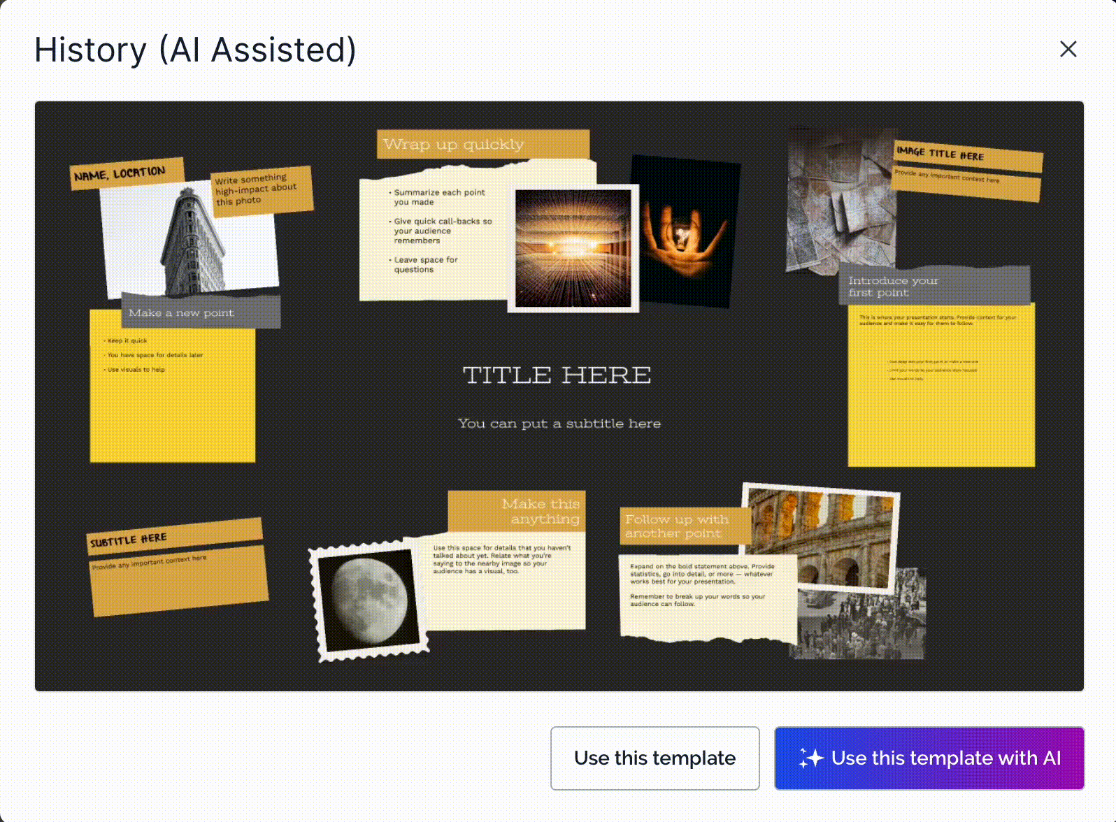 presentation app - Prezi homepage GIF